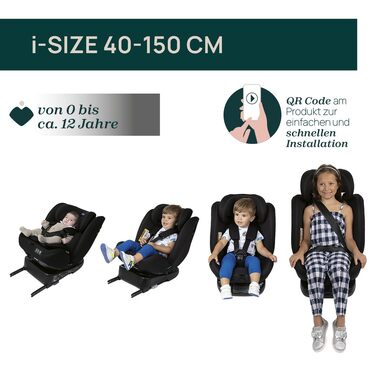 Дитяче автокрісло Chicco Unico Evo I-Size 0-36 кг (група 0+/1/2/3), Isofix, поворот на 360°, сіре