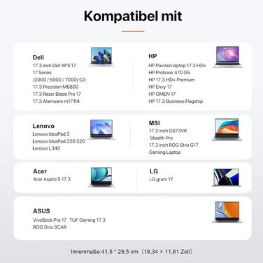 Чохол-сумка для ноутбука DOMISO 17 дюймів, захисний м'який кейс для ноутбука, фіолетовий