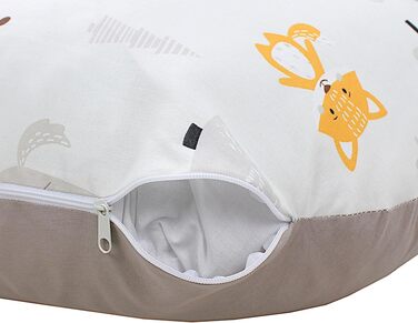Подушка для годування TupTam Baby Stillkissen (Ліс/Лисичка/Оленя/Їжачок/Ведмедик/Бежева) з бавовняним чохлом