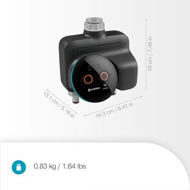 Gardena smart Water Control 19033-20: Автоматичний полив для саду, інтеграція з розумним домом, захист від заморозків