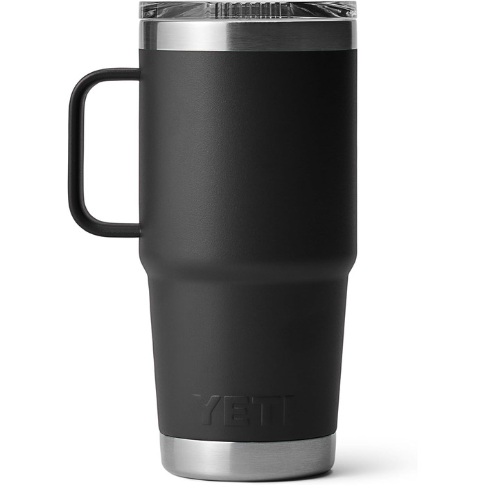 Термос YETI Rambler з кришкою Stronghold, чорний, 20 oz (591 ml)