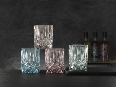 Набір склянок для віскі Spiegelau & Nachtmann Noblesse Fresh, 295 мл, 4 шт, рожеве кришталеве скло