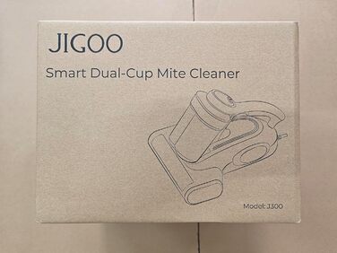 Пилосос для пилових кліщів JIGOO J300 з сенсором, UV-лампою та LED-індикатором, 500 Вт, для алергіків, видаляє 99,9% алергенів з матраців, ліжок і диванів