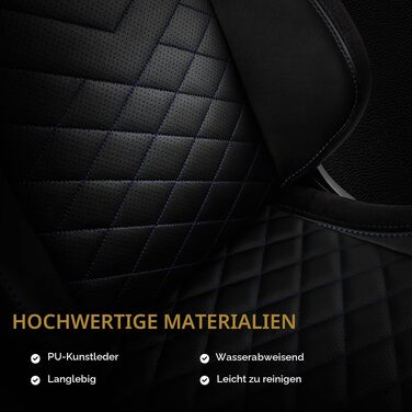 Ігрове крісло noblechairs EPIC для геймерів та офісу, екошкіра PU, чорний/синій