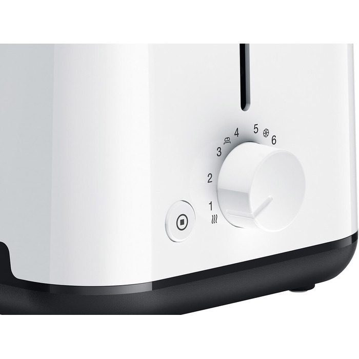 Тостер Braun Breakfast 1 HT1010WH Білий: 2 слоти, 8 режимів, підігрів булок, пластик, 900 Вт