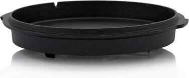 Чавунний казанок BBQ-Toro Dutch Oven Premium Serie 9,0 л (DO9P) без ніжок, підготовлений до використання (preseasoned) з кришкою
