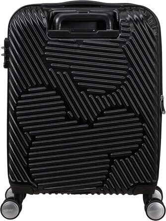 Дорожня валіза American Tourister Mickey Clouds, розмір S, розширювана, 55 см, 38/45 л, чорна з принтом Міккі Мауса, ручна поклажа, на колесах