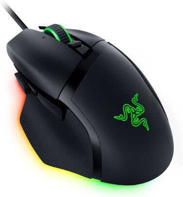 Ігрова миша Razer Basilisk V3 дротова з RGB підсвіткою Chroma, 11 програмованих кнопок, гіперскрол колесо, ергономічний дизайн, чорна