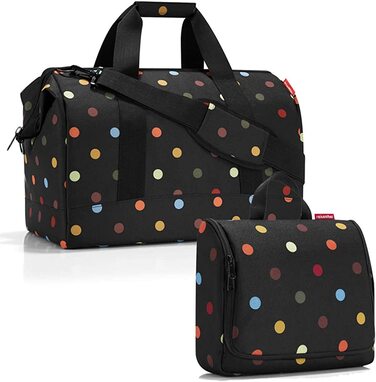 Дорожня сумка Reisenthel Allrounder L з великою косметичкою Toiletbag XL, додатковою сумкою, принт 