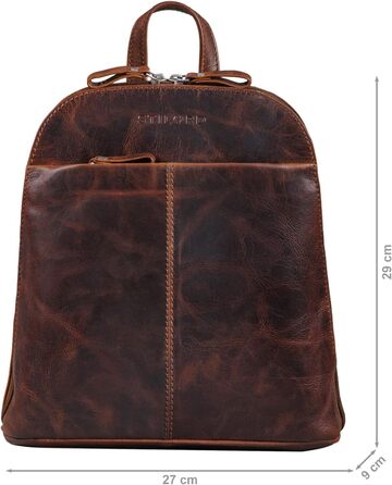 STILORD Olivia жіночий міський рюкзак з натуральної шкіри, компактний daypack для прогулянок, планшетів 9,7