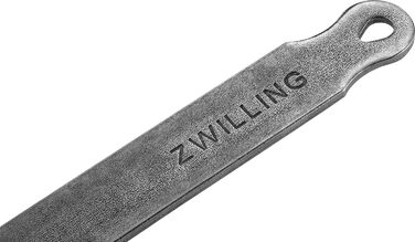 ZWILLING FORGE сковорода з кованого заліза, 28 см, срібляста – міцна сковорода для смаження з рифленим дном для інтенсивного підсмаження