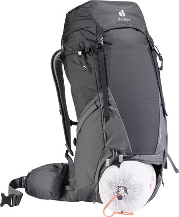 Рюкзак Deuter Futura Pro 42 EL, 42 л, чорний/графіт, для трекінгу та походів, великий розмір