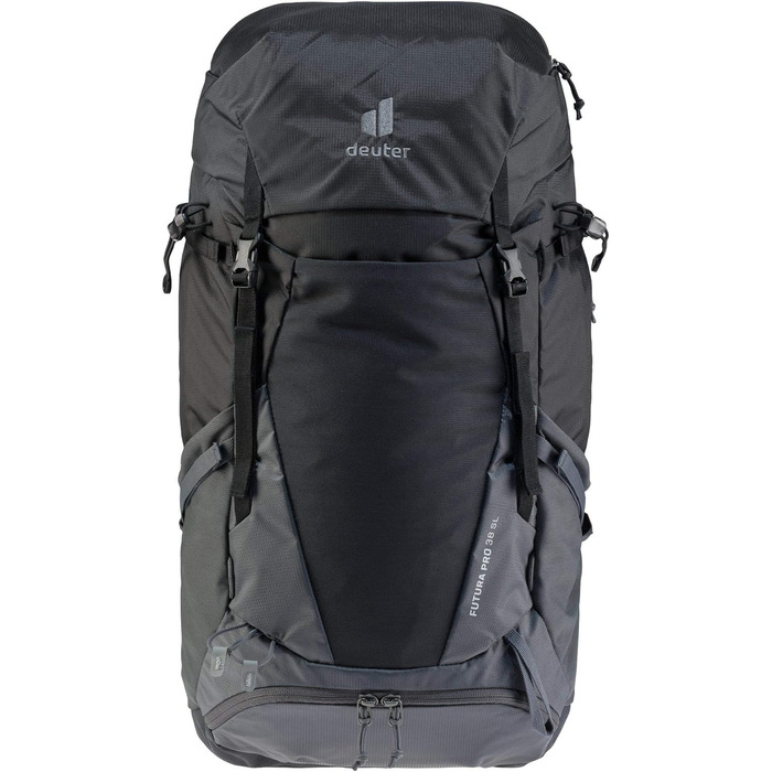 Жіночий туристичний рюкзак deuter Futura Pro 38 SL, чорний/графіт