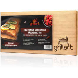 Дерев'яні дошки для копчення Grillart з гікорі, набір 2 шт.