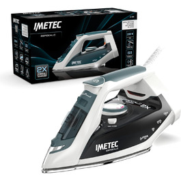Парова праска Imetec ZeroCalc Z1 2500 з антикальцієвою технологією, багатоступінчастою нержавіючою підошвою, 2200 Вт, паровий удар 120 г/хв, система Calc-Clean