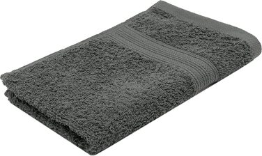Набір з 10 рушників для гостей ZOLLNER, 100% бавовна, 500 г/м², сірі, 30x50 см