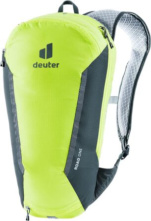 Велосипедний рюкзак deuter Road One 5 л, для шосейного велосипеда, колір цитрус-графіт