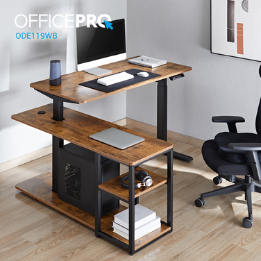 Комп’ютерний стіл з електрорегулюванням висоти OfficePro ODE119WB