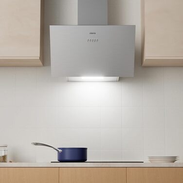 Похила витяжка CIARRA CBCS6762A A+++ 60 см, нержавіюча сталь, продуктивність 650 м³/год, з вугільним фільтром CBCF003, режим рециркуляції та відведення