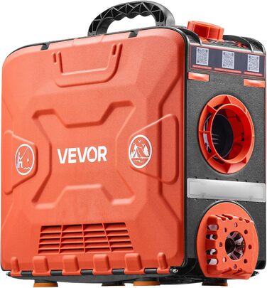 Дизельний опалювач VEVOR 8 кВт, 12/24 В, портативний з Bluetooth, пультом ДУ та LCD-дисплеєм, 5 л бак, для вантажівок та автодому
