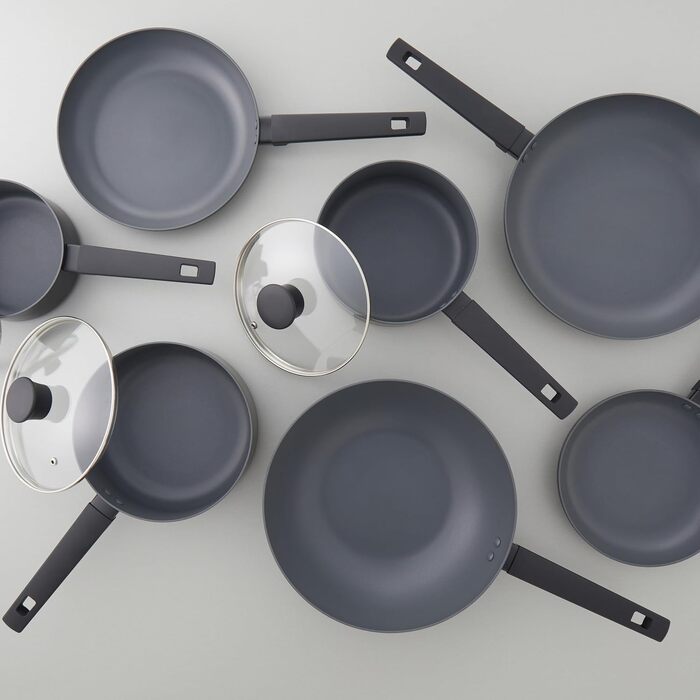 Набір сковорідок Russell Hobbs COMBO-8694 Shield 5 предметів (20/24/28 см) з антипригарним покриттям для індукційних плит