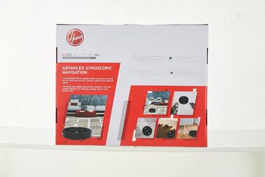 Робот-пилосос Hoover Hydro Pro з Wi-Fi, 120 хв автономності, сумісний з iOS та Android, дистанційне керування, антиударний, захист від падінь