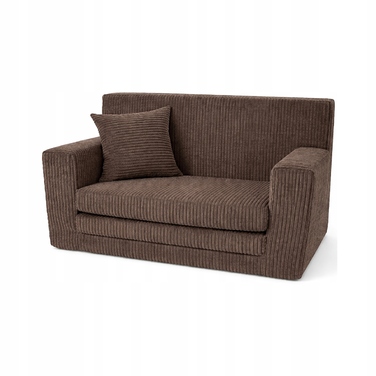 Диван Fortisline Rosalia 83 x 112 см, вельвет, коричневий