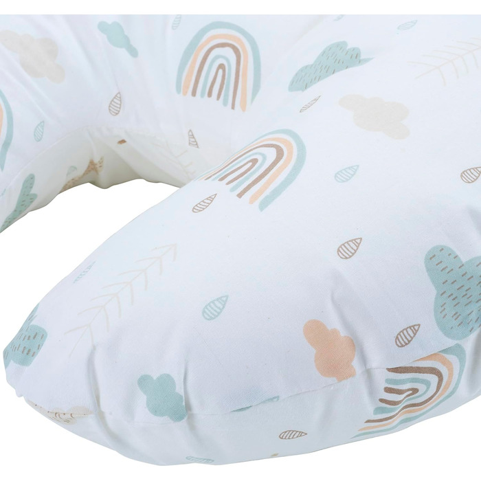 Подушка для годування Cuddles Collection Stillkissen 4-в-1 (Райдуга) багатофункціональна, для вагітних та годуючих мам