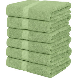 Рушники для ванної Utopia Towels 61x121 см, 6 шт, зелений