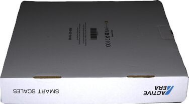 Bluetooth вага Active Era з великим LED-дисплеєм, аналізатор складу тіла, 16 вимірювань, високоточна, ІМТ, додаток для смартфона, біла