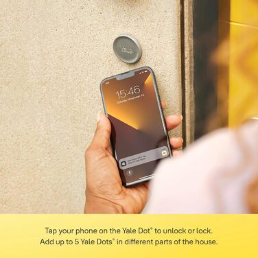 Yale Linus Smart Lock L2 срібний — розумний дверний замок із віддаленим керуванням, безключовий доступ, мобільний додаток, DIY-установка