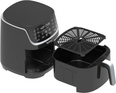 Цифрова аерофритюрниця XL 8 л AF13D, 13 програм, без масла, 80-200°C, чорна