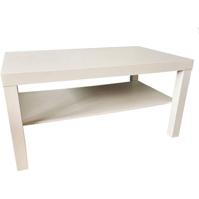 Журнальний стіл Ikea Lack білий 90x55 см, пластик