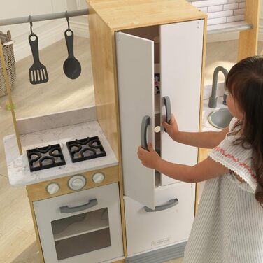 Дерев'яна дитяча кухня KidKraft Modern Day з аксесуарами, іграшкова кухня для дітей від 3 років, 53423