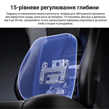 Крісло геймерське ігрове Anda Seat Phantom 4 L до 90 кг Black (AD18YSD-72-B-PV-B01)