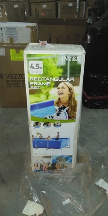 Каркасний прямокутний садовий басейн Intex 450x220x84 см, арт. 28273