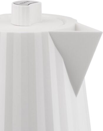 Електричний чайник Alessi Plissé MDL06 W, 1.7 л, білий, 2400 Вт, з європейським штекером