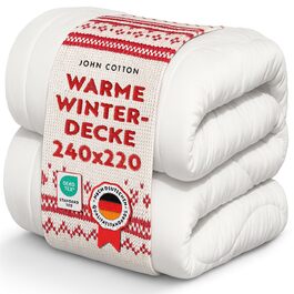 Ковдра зимова John Cotton New Way 240x220 - тепла, дихаюча, для алергіків, сертифікат Öko-Test, мікрофібра