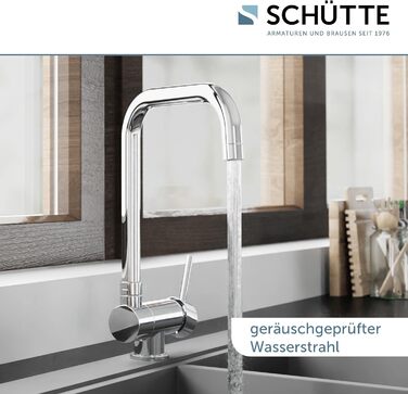 Змішувач кухонний SCHÜTTE 24550 WINDOW для мийки, поворотний 360°, хром