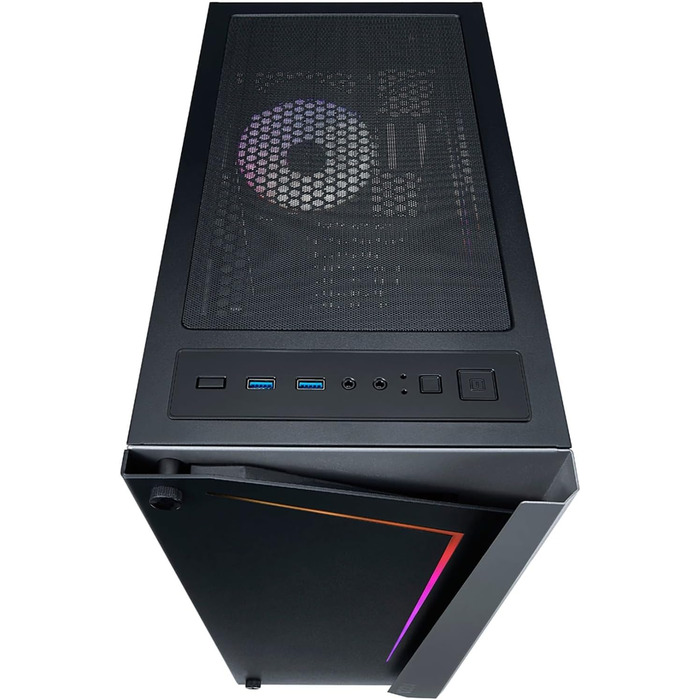 Комп'ютерний корпус AZZA Apollo 430B-DF2 чорний/сірий, загартоване скло, ATX Mid-Tower