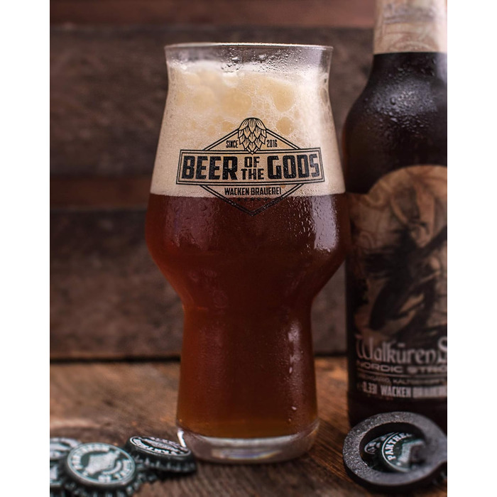 Набір пивних келихів WACKEN BRAUEREI 3 шт. для стауту, IPA, Pale Ale - 300/500 мл, Craft Beer, придатні для мийки в посудомийній машині
