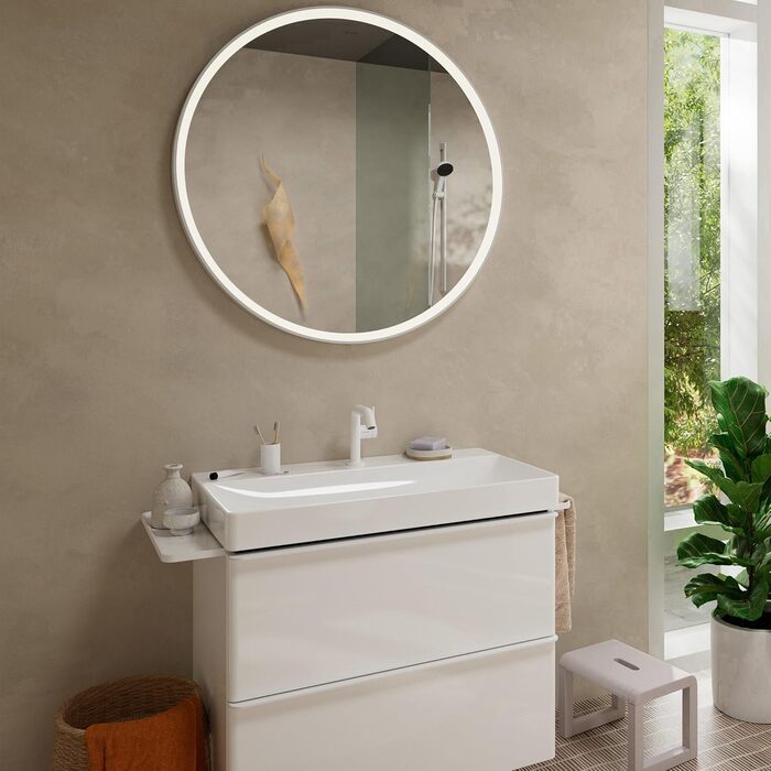 Змішувач для ванної кімнати Hansgrohe Tecturis S Fine з Push-Open та EcoSmart+ - економічний, витяжний, висота виливу 110 мм, матове покриття