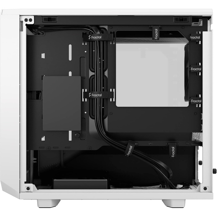 Корпус Fractal Design Meshify 2 Nano White TG Clear Tint, білий, скляна панель, компактний, для ігрових ПК