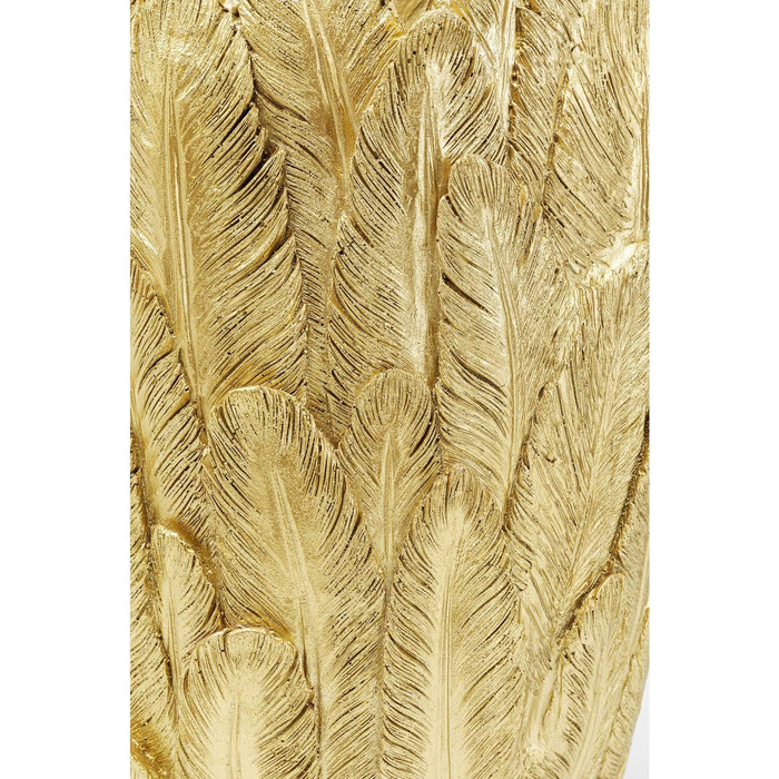 Ваза декоративна Kare Design Feathers золота, 92x35x35 см – сучасний стиль для вітальні