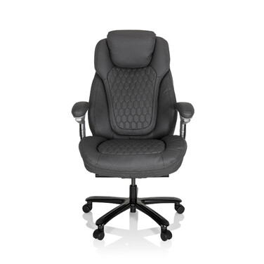 Крісло для керівника XXL PULLMANN штучна шкіра матова сіра hjh OFFICE
