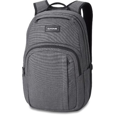 Рюкзак Dakine Campus 25L унісекс для школи, ноутбука та подорожей, водовідштовхуючий, поліестер, колір Carbon II