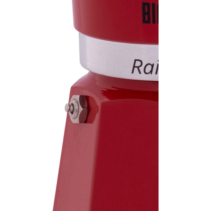 Кавоварка гейзерна Bialetti Rainbow, алюміній, червона, на 1 чашку