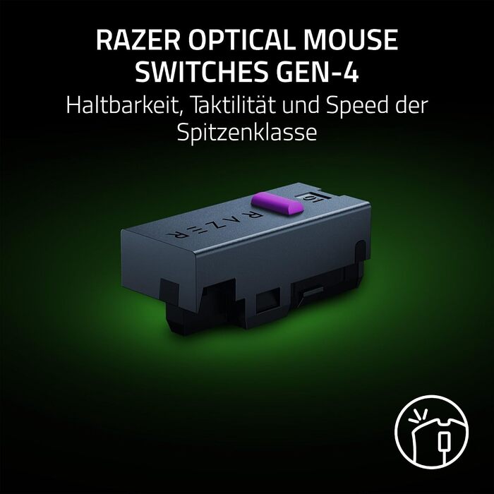 Ігрова миша Razer Cobra HyperSpeed: легка дротова миша з Chroma RGB, оптичними перемикачами 3-го покоління, вагою 57 г, чорна