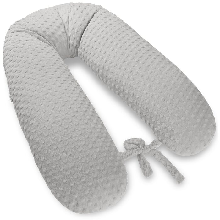 Подушка для вагітних EKM Trade 170 см XXL, сіра (Minky), 100% бавовна, ручна робота