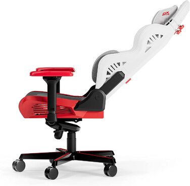 Ігрове крісло DXRacer Air R1S, сітка, біло-чорно-червоне, до 200 см